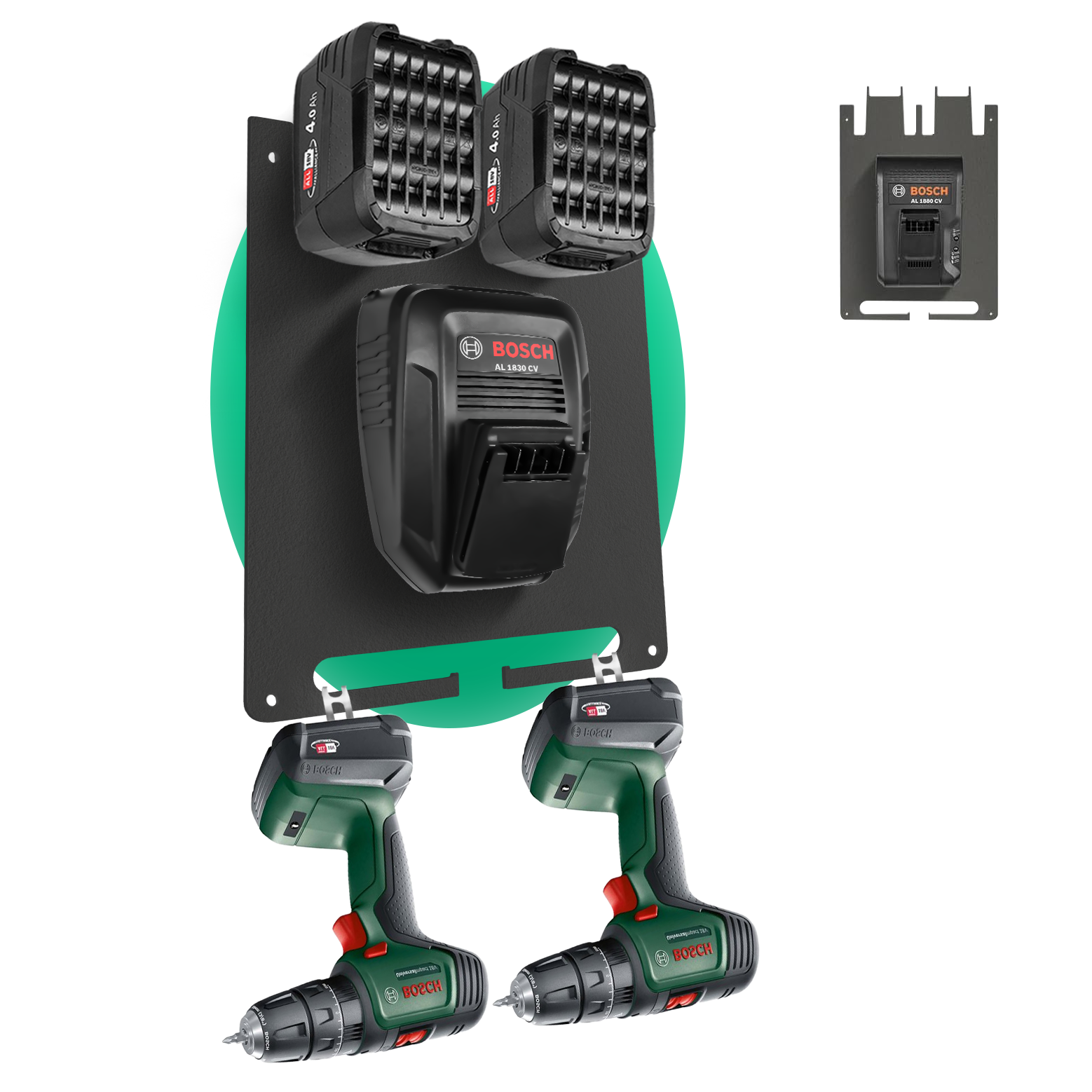 Wandhalterung für Bosch Home & Garden Akkus & Ladegeräte