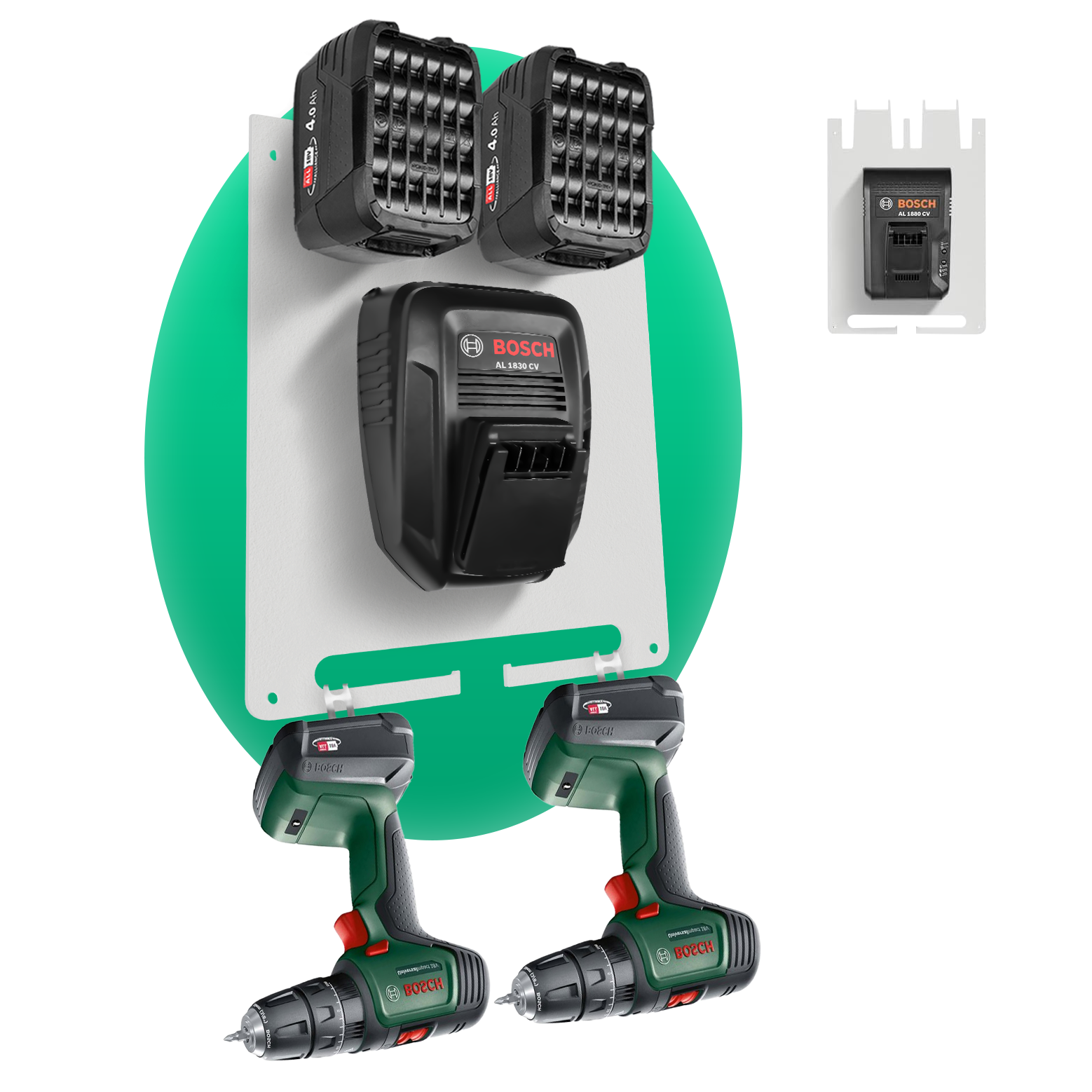 Wandhalterung für Bosch Home & Garden Akkus & Ladegeräte