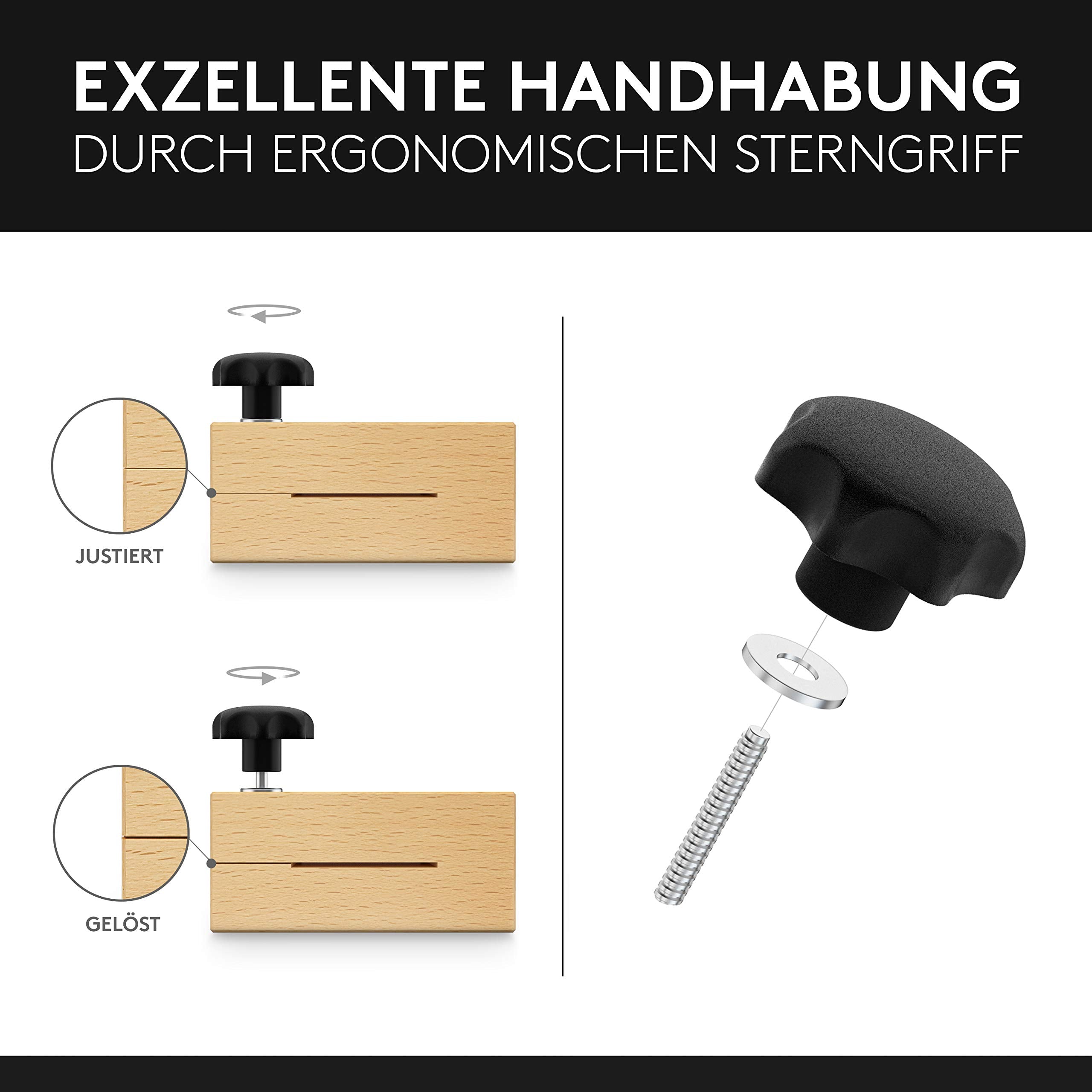 Streichmaß aus Buchenholz zum Anreißen mit EG-1 Genauigkeit