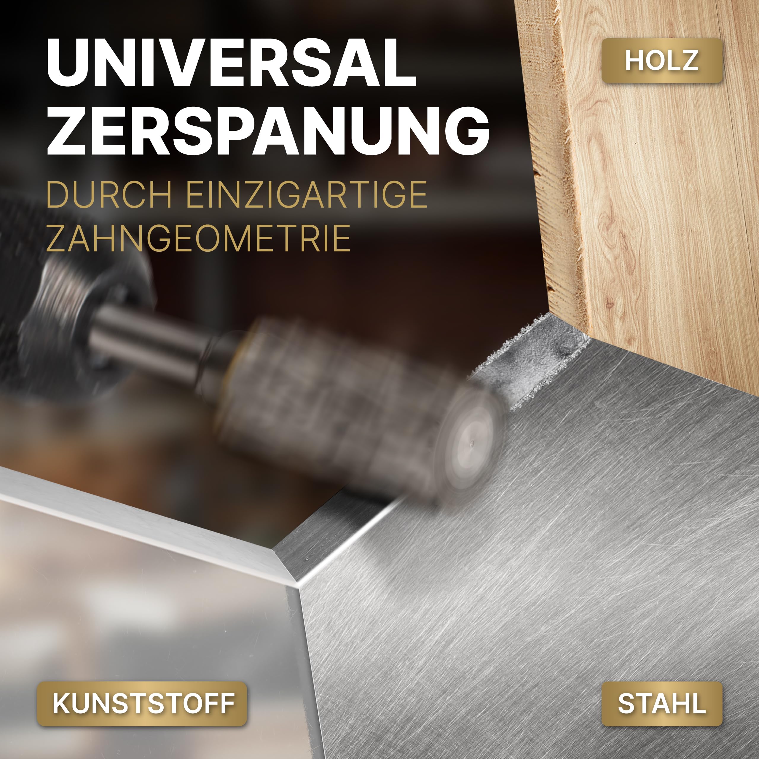 Hartmetall Frässtifte Set (6 Stück) mit 6mm Kopf und 3mm Schaft