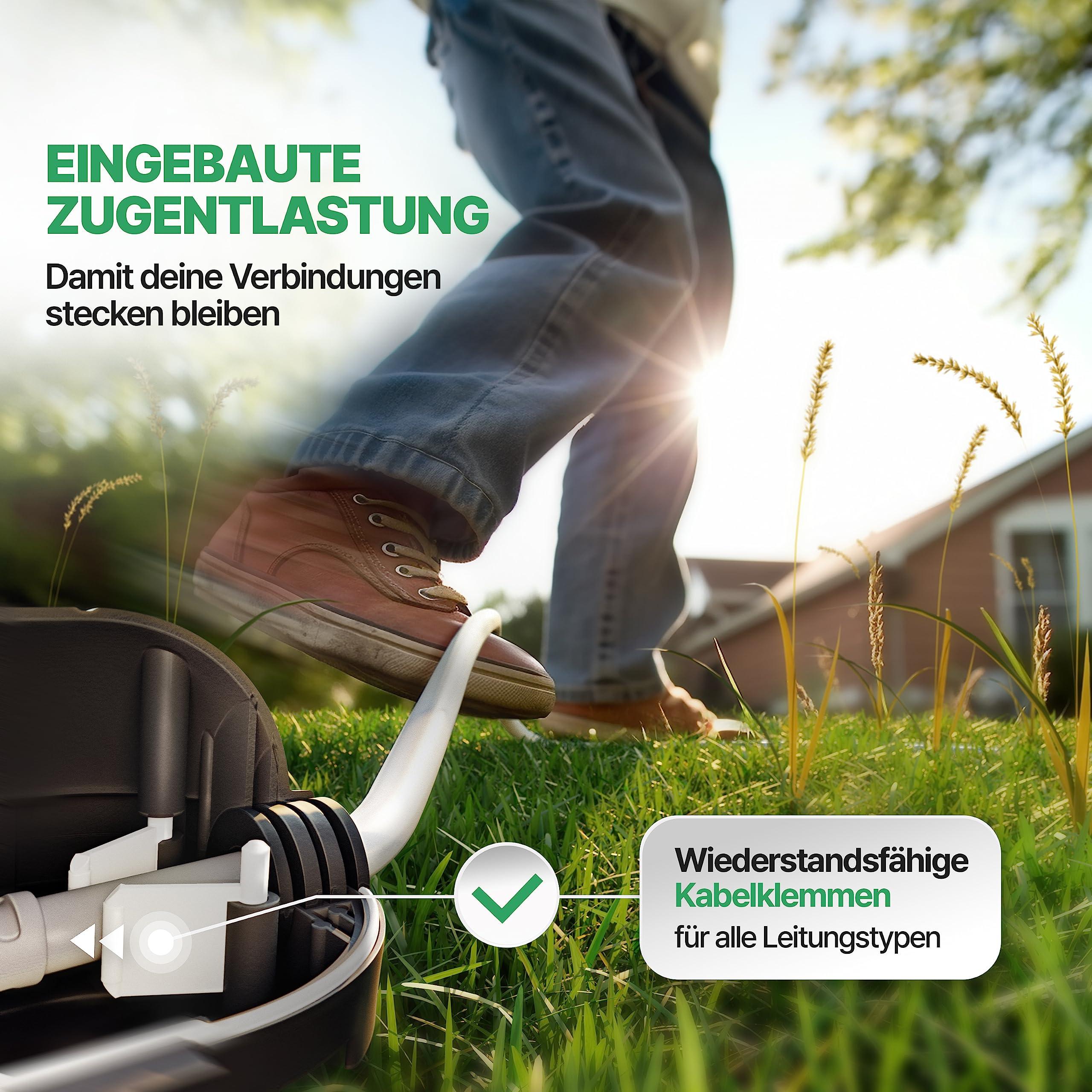 Wetterfeste Kabelbox (IP44) für Steckverbindungen