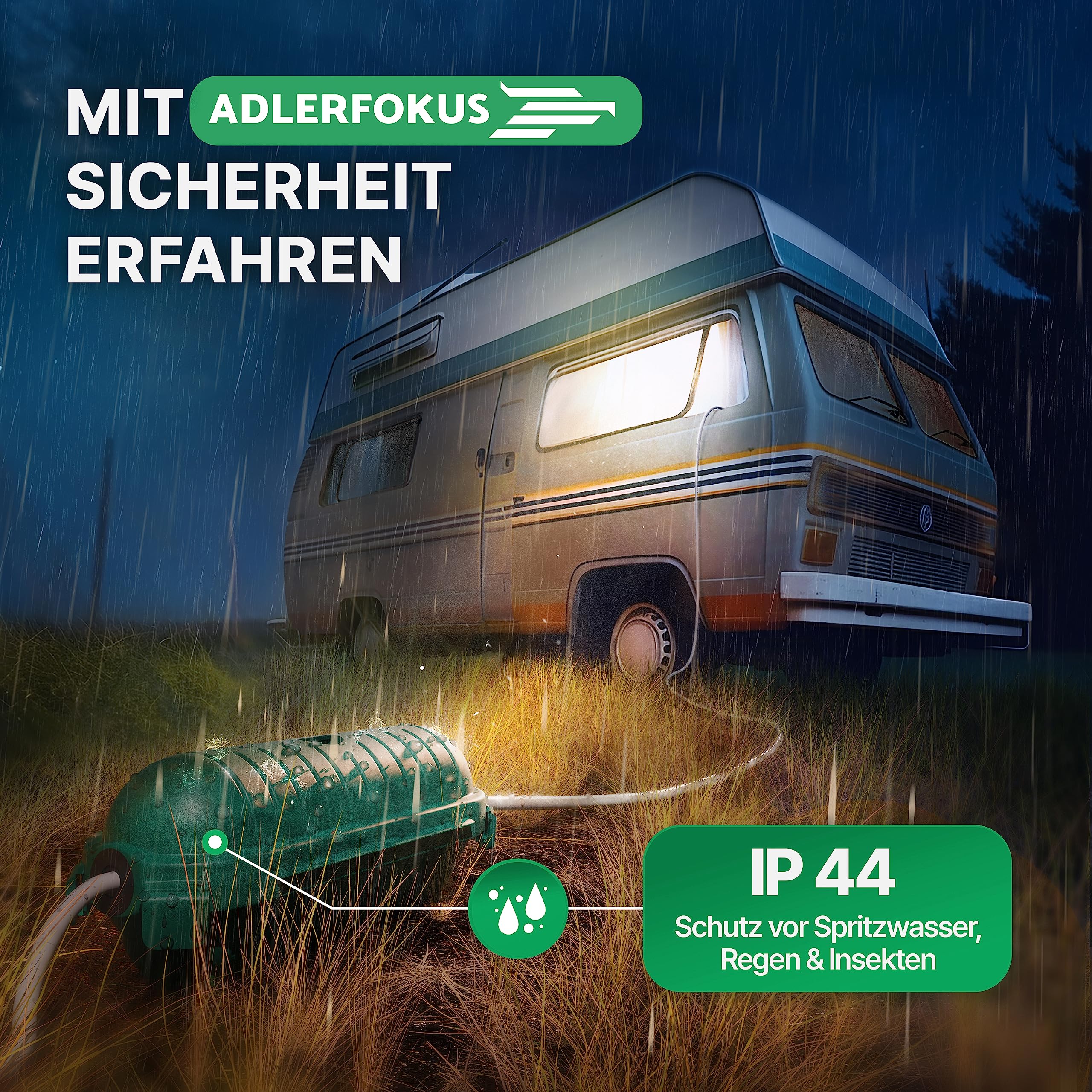 Wetterfeste Kabelbox (IP44) für Steckverbindungen