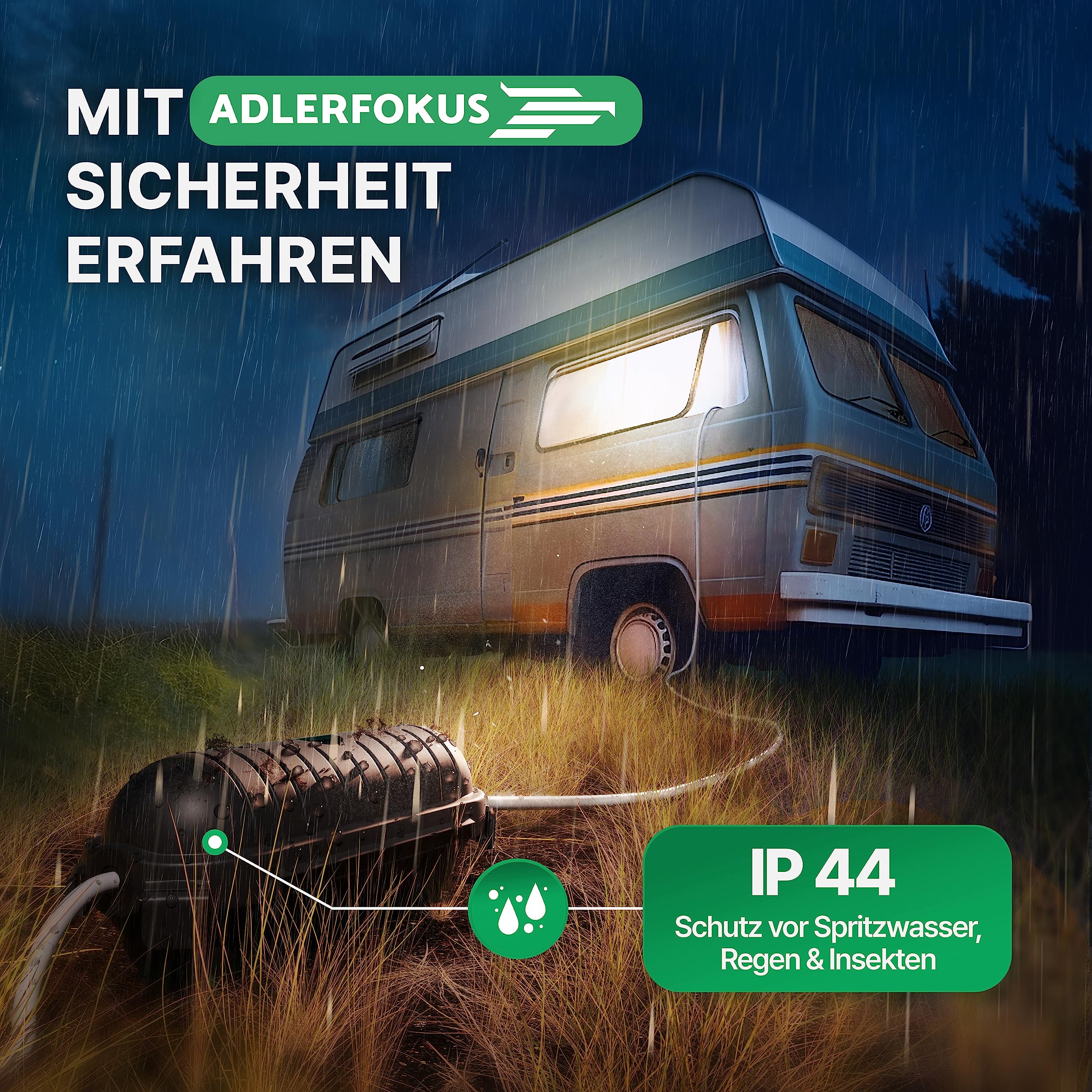 Wetterfeste Kabelbox (IP44) für Steckverbindungen