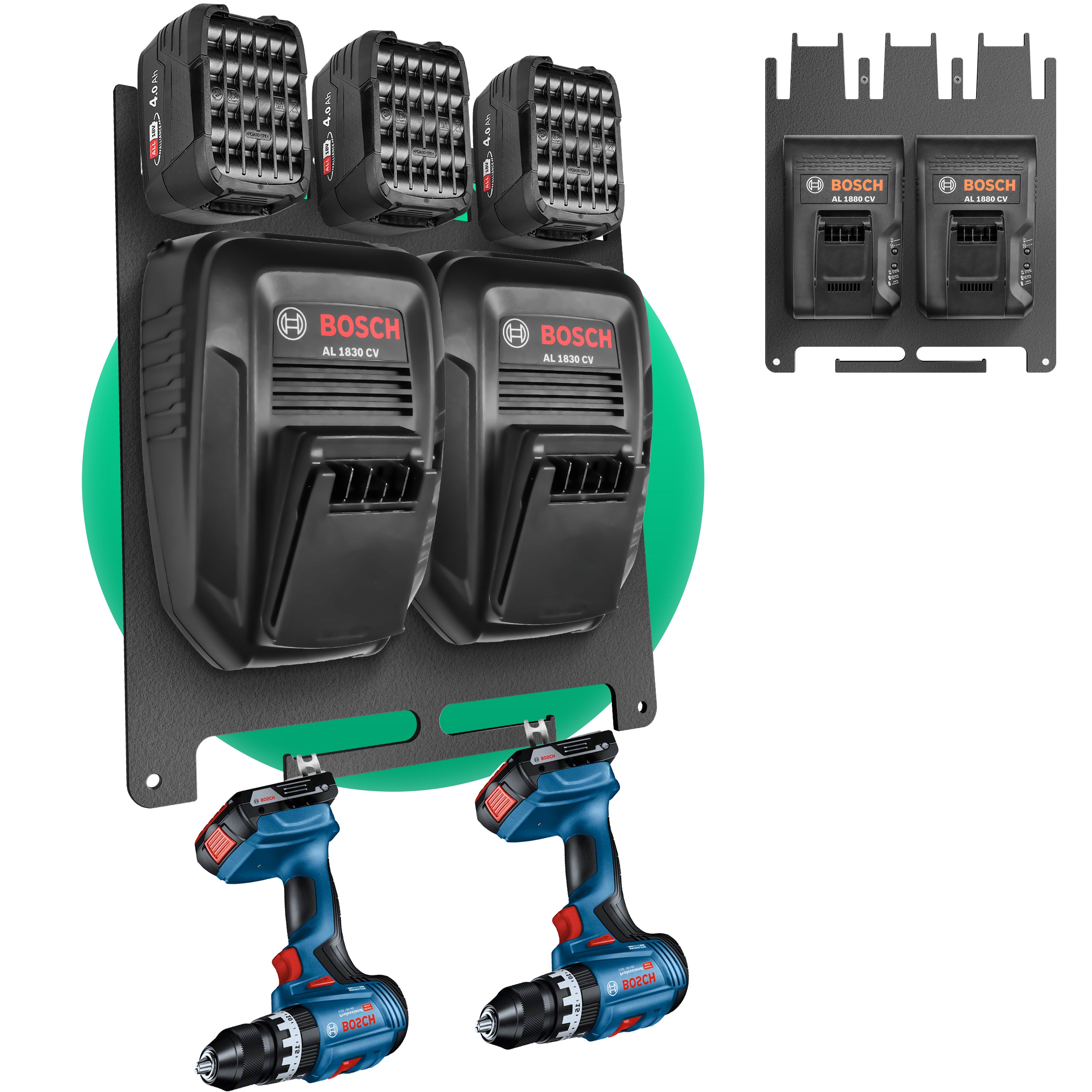 Wandhalterung für Bosch Home & Garden Akkus & Ladegeräte