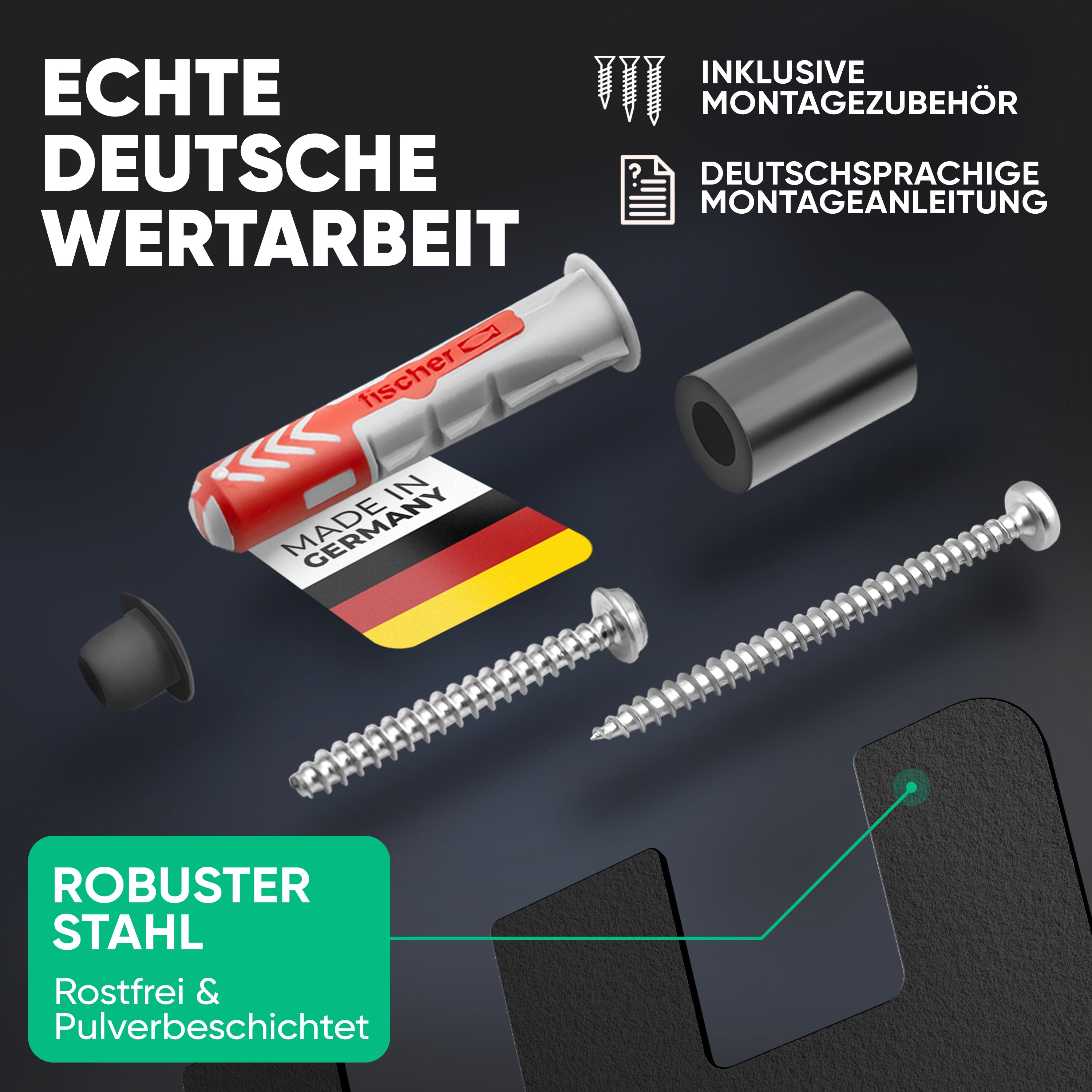 Wandhalterung für Bosch Home & Garden Akkus & Ladegeräte