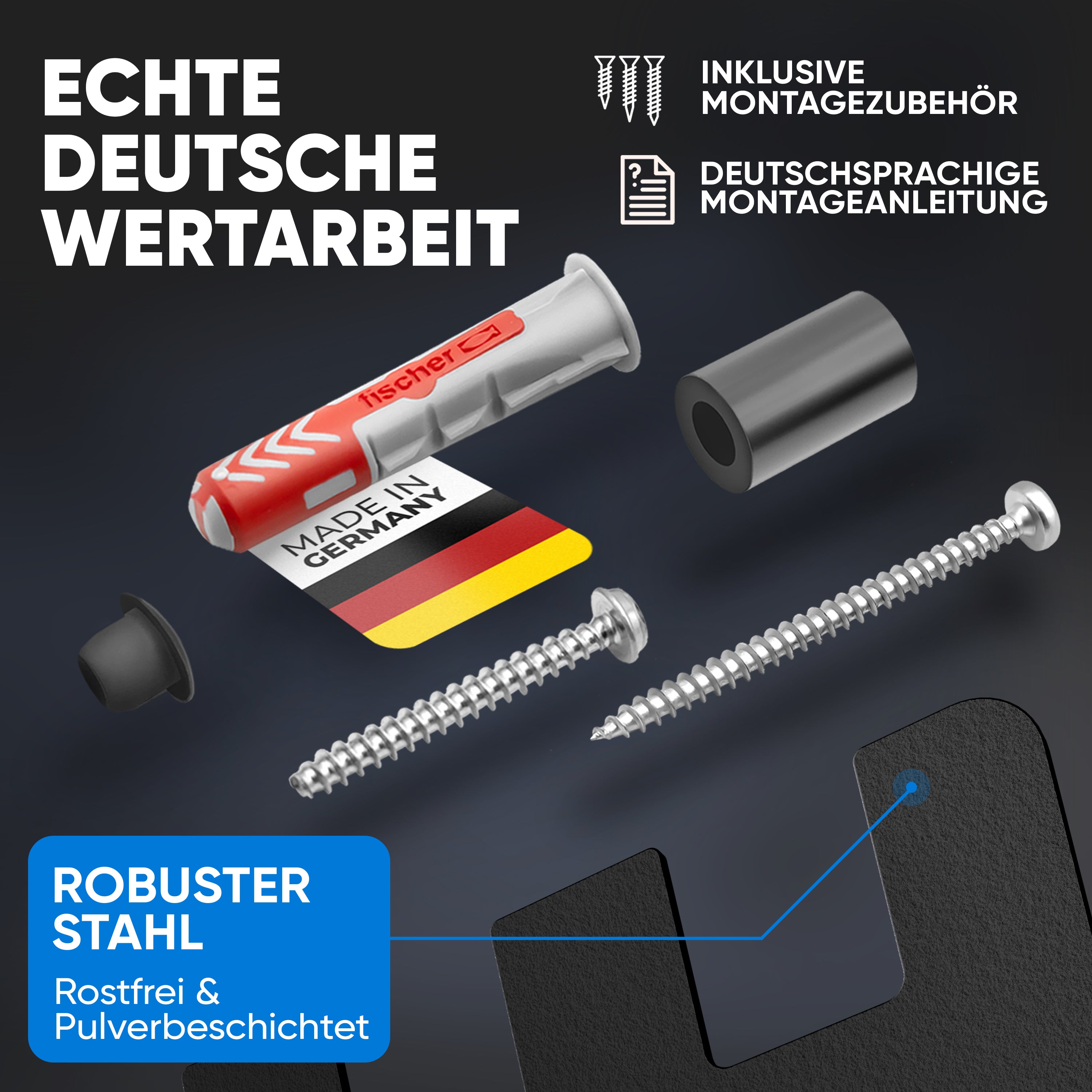 Wandhalterung für Bosch Professional Akkus & Ladegeräte