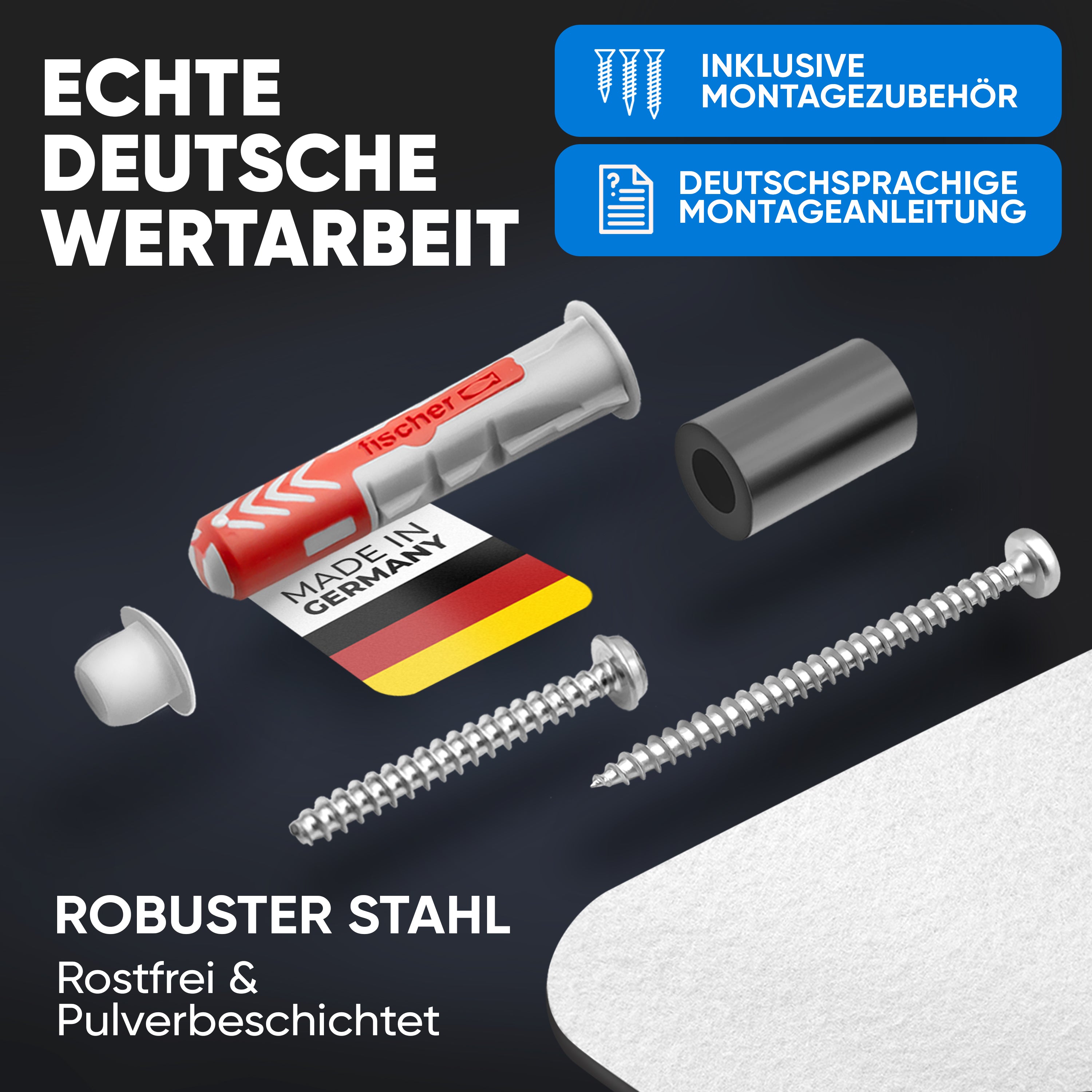 Wandhalterung für Bosch Professional Akkus & Ladegeräte