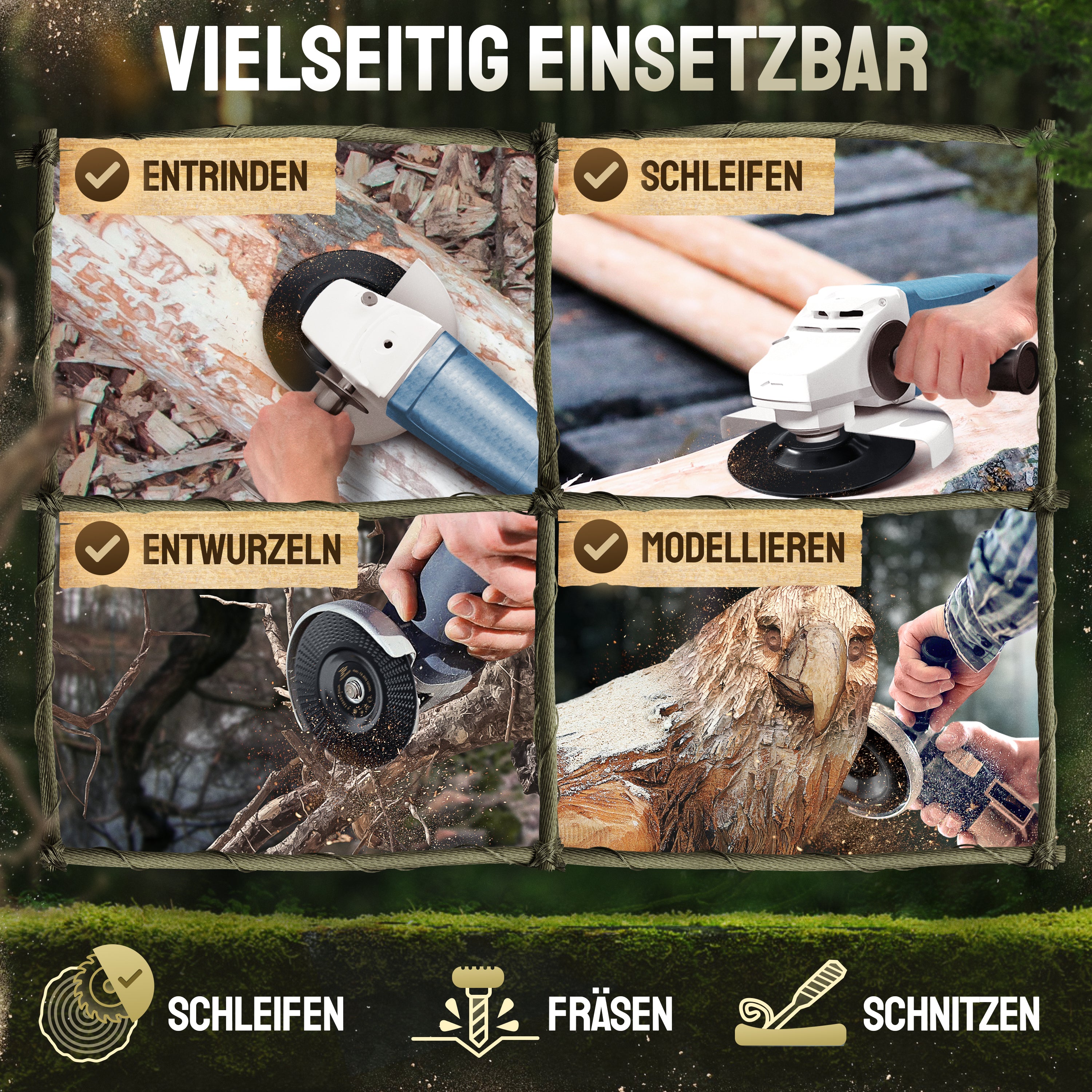 Holz Raspelscheibe für Winkelschleifer