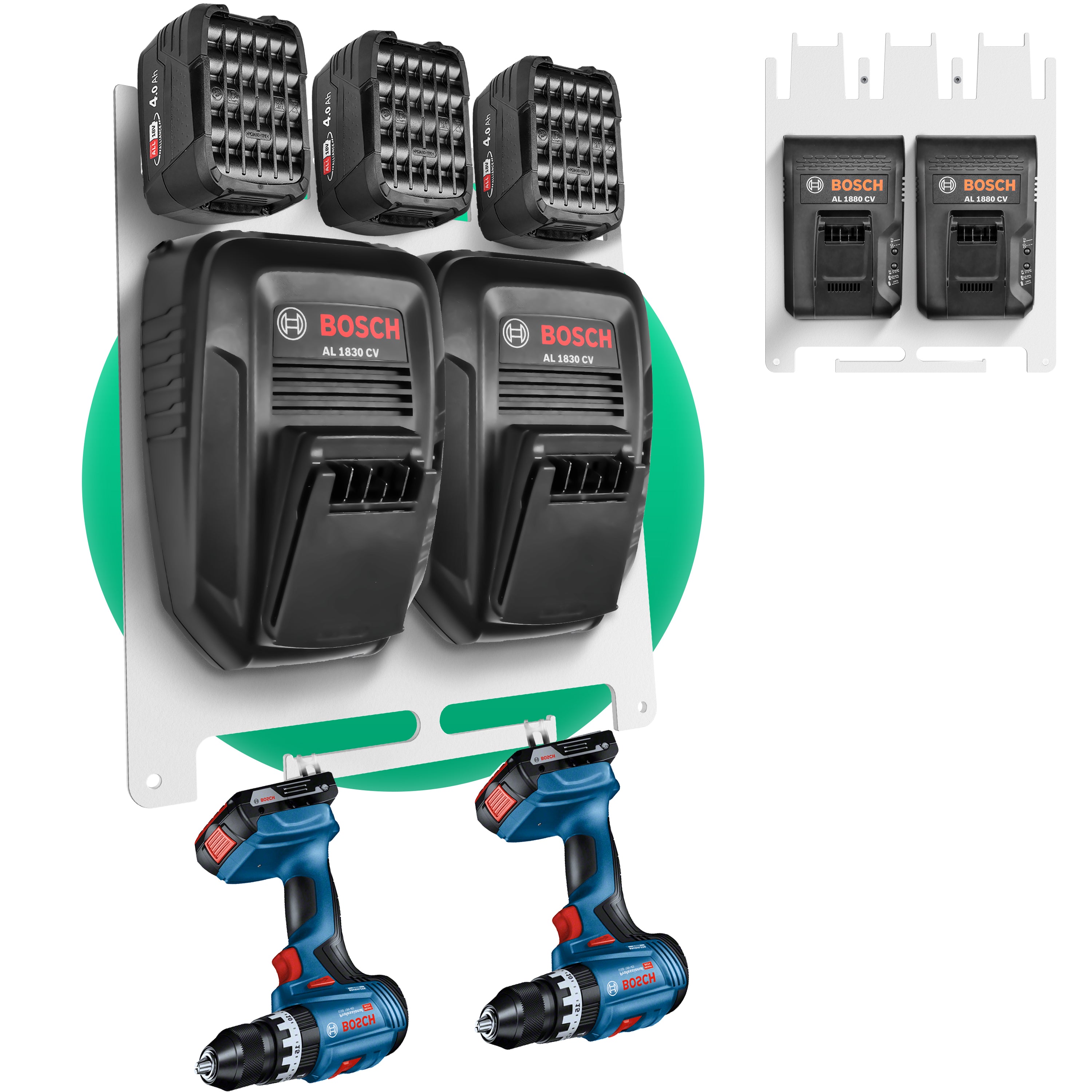 Wandhalterung für Bosch Home & Garden Akkus & Ladegeräte